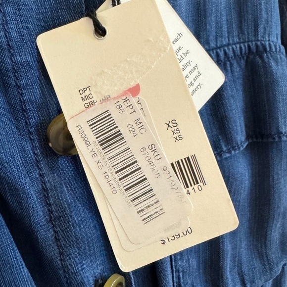 NWT A Loves A 100% Lyocell Chambray Dress, Size XS - Picture 5 of 7